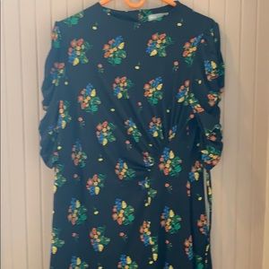 ASOS 3/4 Sleeve Floral Dress w/ Split